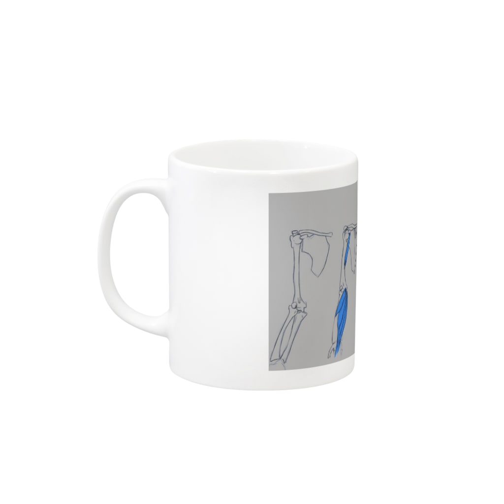 奏人 /  kanatoの解剖図カップ Mug :left side of the handle