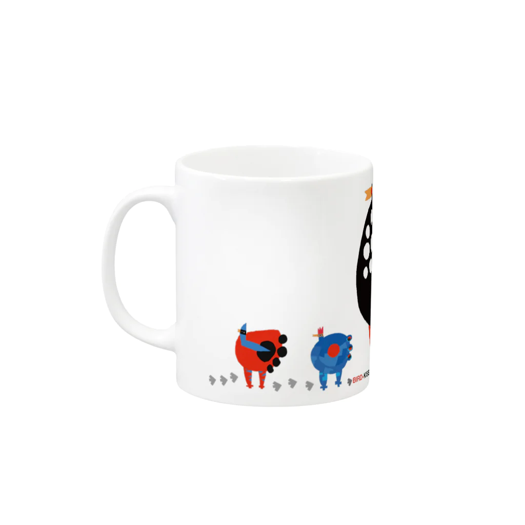 BIRD-KISSのNEW-BIRD-01 Mug :left side of the handle