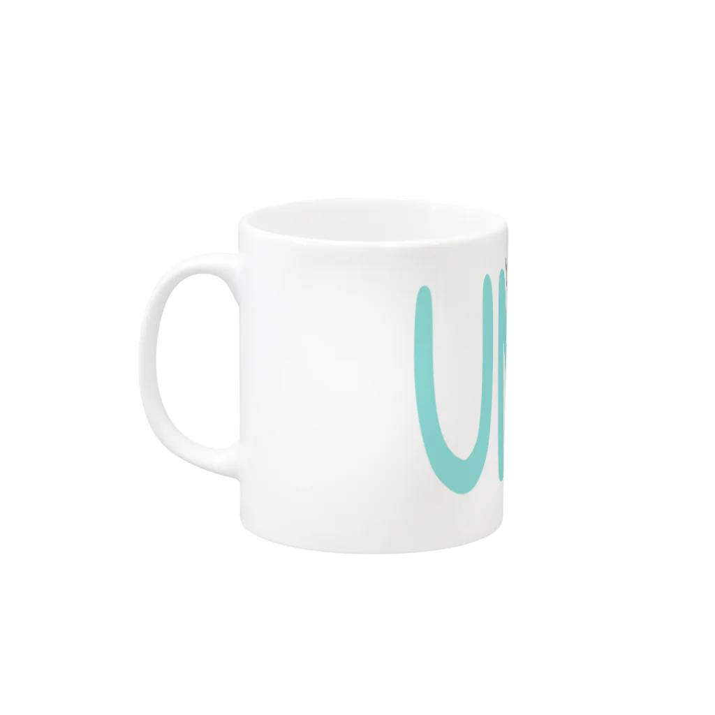 kawabe-konのUMAIクリームソーダ Mug :left side of the handle