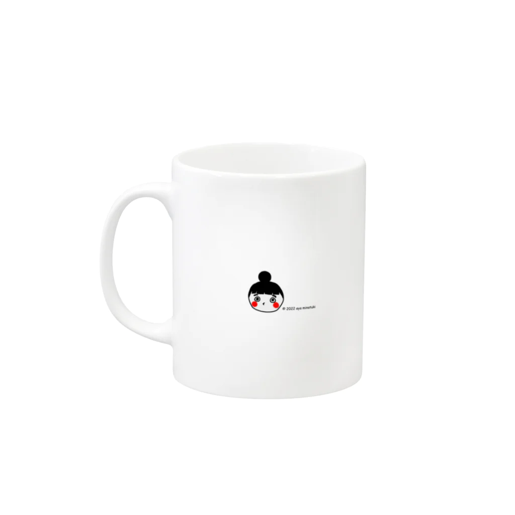 みなつきあやのお店の若さとおっぱいには勝てないさ Mug :left side of the handle