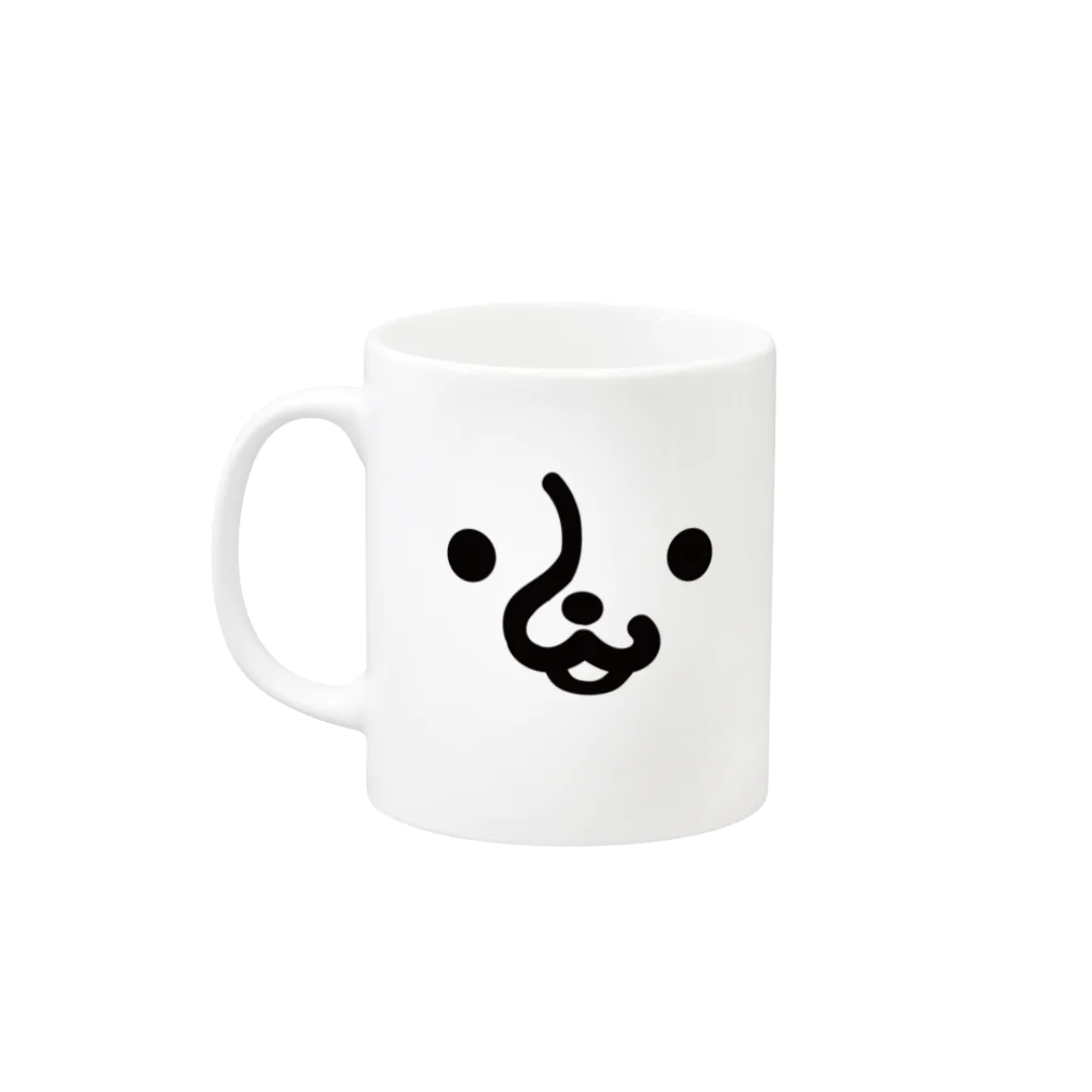 ももんがもんのチワワフェイス Mug :left side of the handle