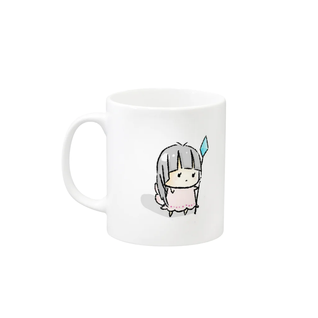 はーちゃん商店のほのちゃん Mug :left side of the handle