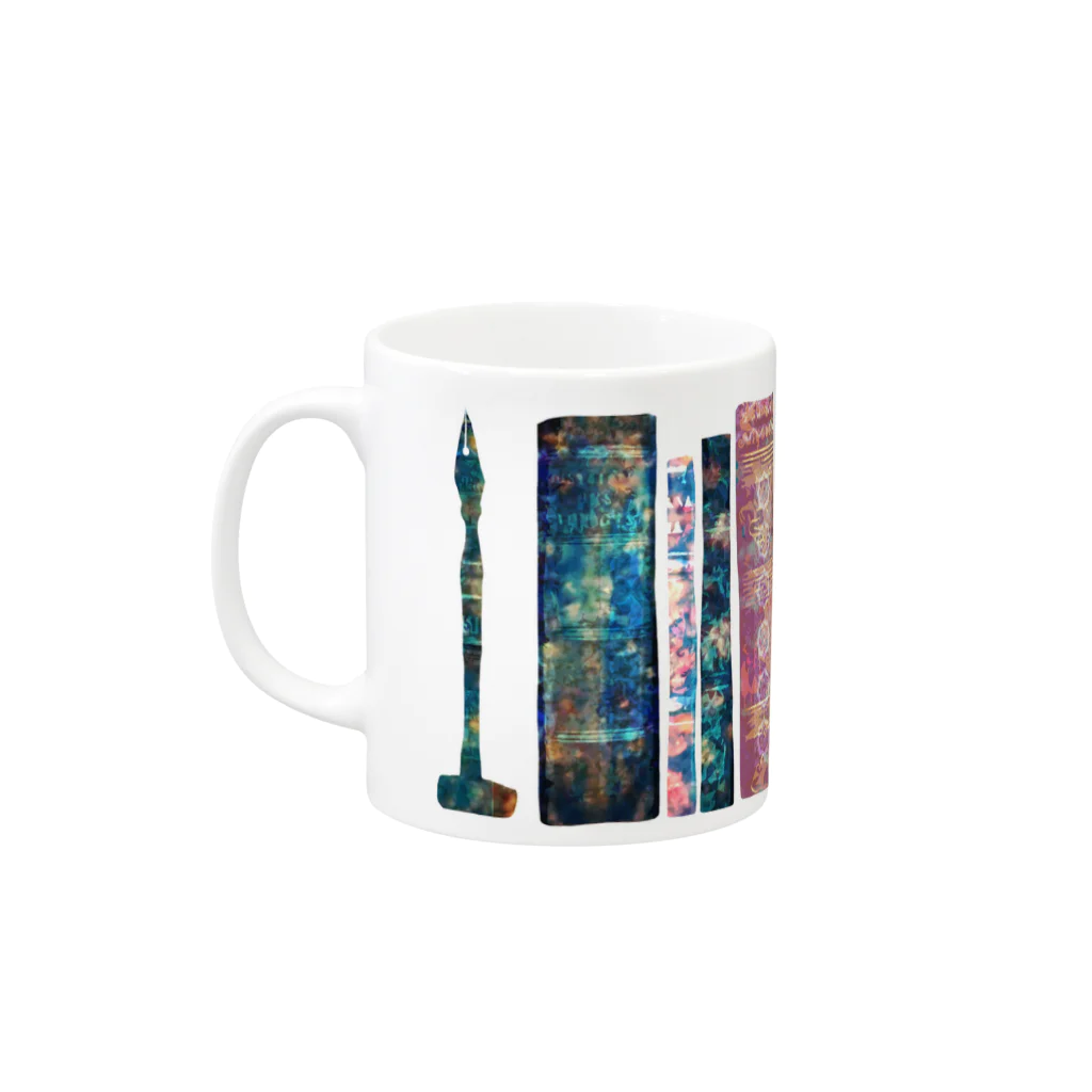 火風水埜の読書のためのマグカップ Mug :left side of the handle