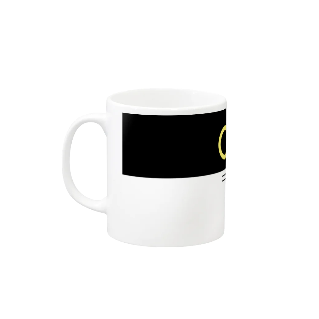 KN@SHOPのはちわれネコのカプチーノ カプのカップ Mug :left side of the handle