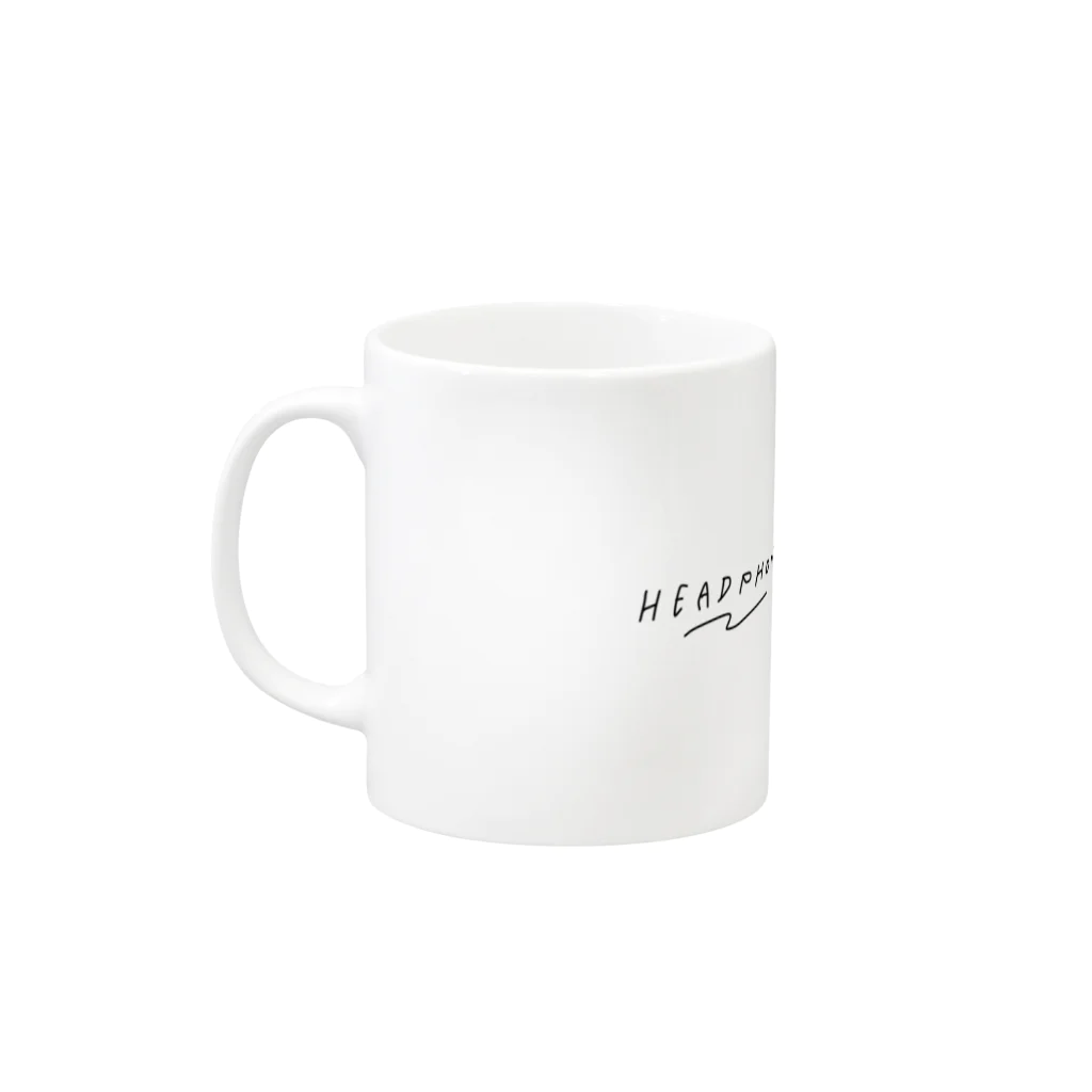 u.storeのheadphoneマグ Mug :left side of the handle