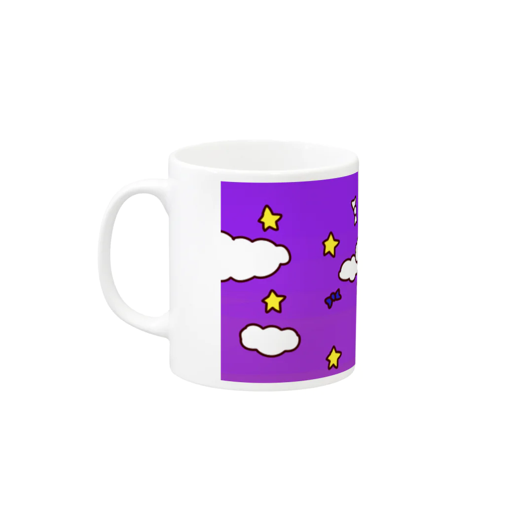 sakuの月のマグカップ Mug :left side of the handle