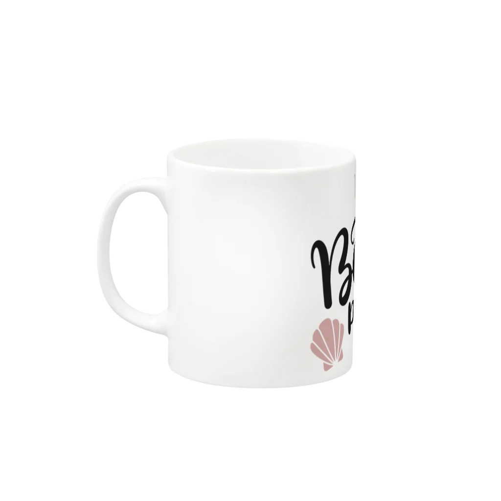 BBdesignのbeach　ビーチ Mug :left side of the handle