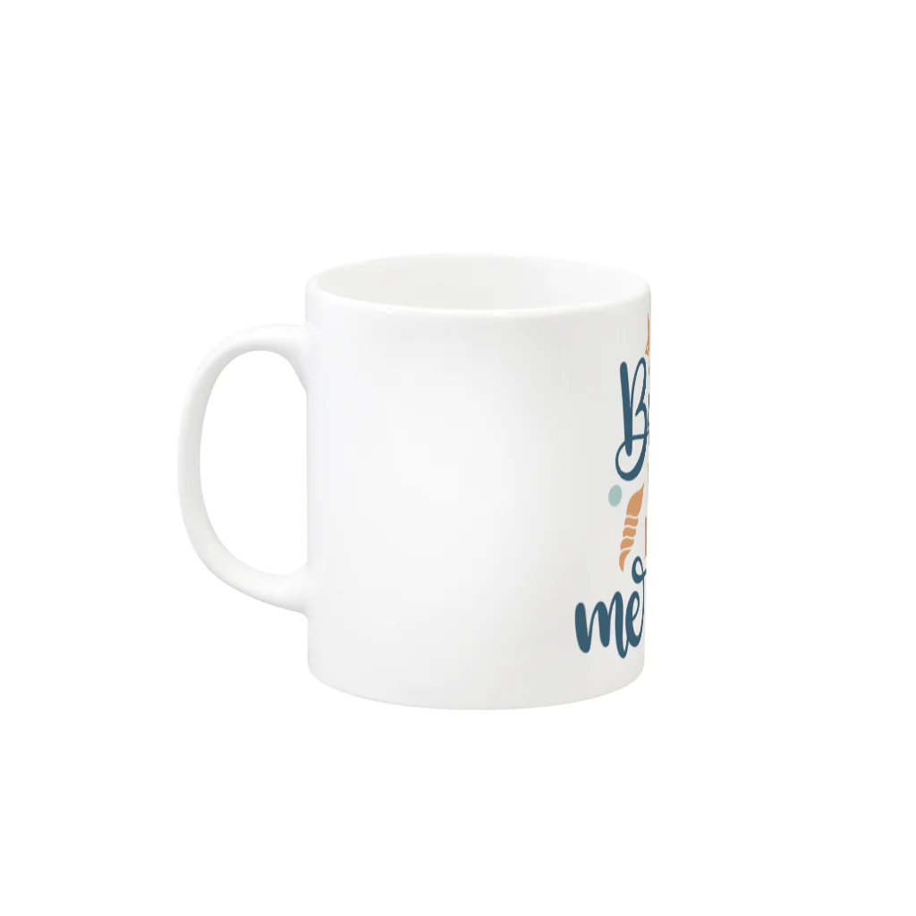 BBdesignのビーチ　マーメイド Mug :left side of the handle