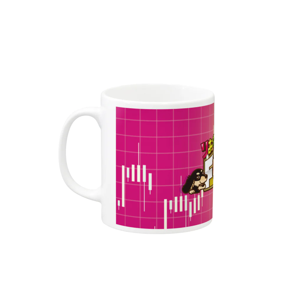 riona_chのマグカップ - ピンク Mug :left side of the handle