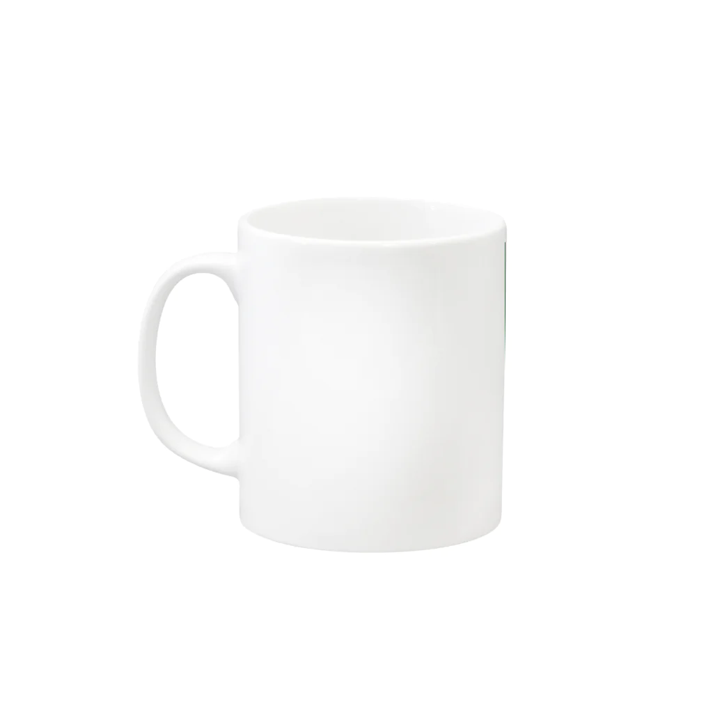 モリチエコのコバンザメくん Mug :left side of the handle