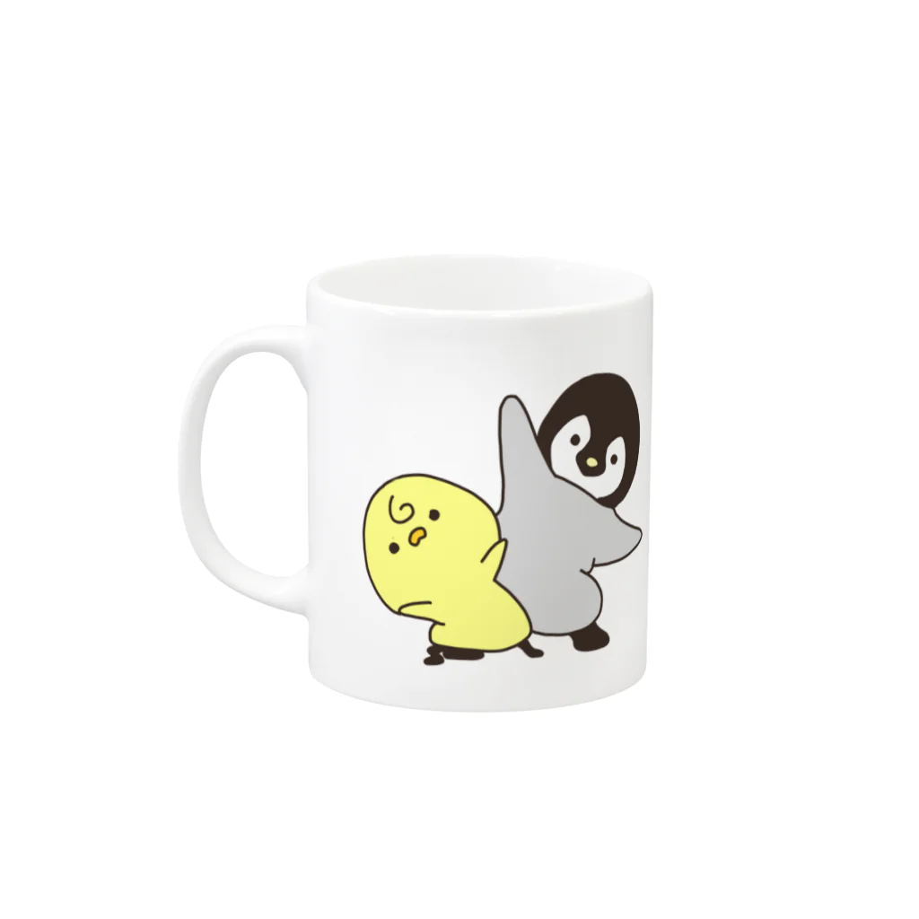 Pecoriの店のぺこぴよマグカップ Mug :left side of the handle