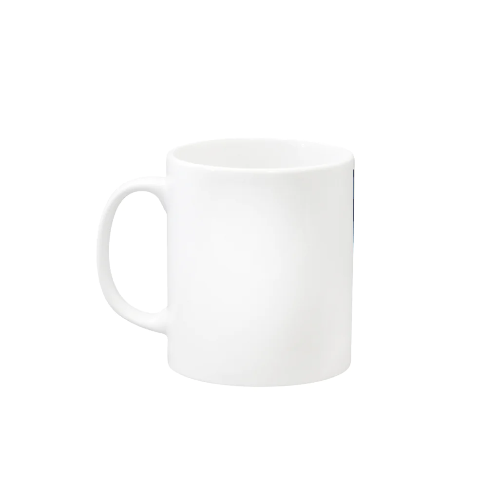 saeko_ishinakaのBLUE Mug :left side of the handle