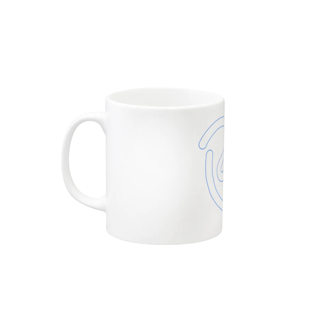 - B l a uのDream Mug :left side of the handle