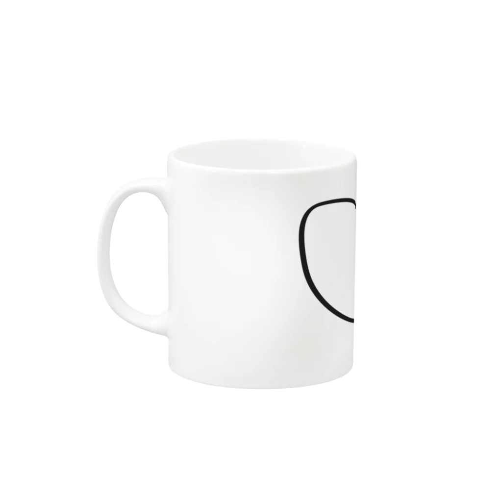 のりたまの⌒(ё)⌒（影なし） Mug :left side of the handle