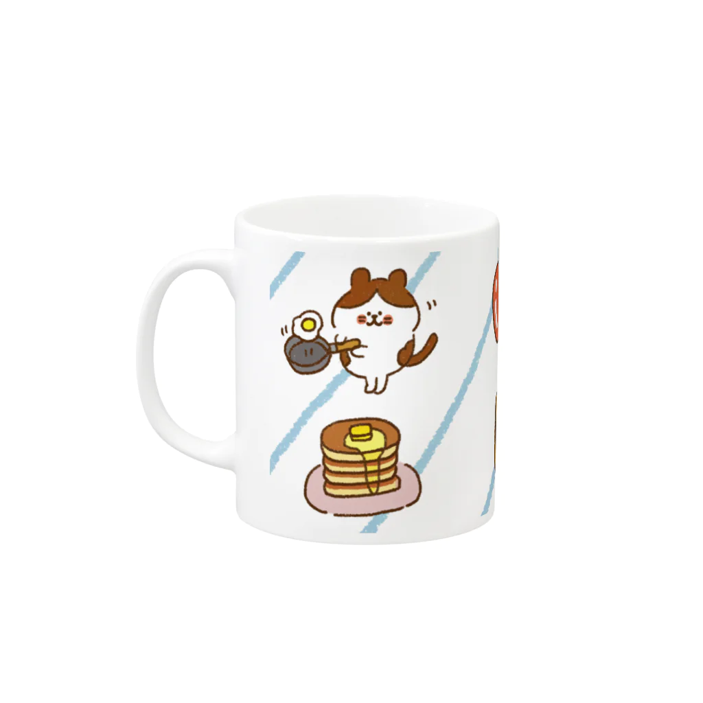 kijishiroのポップなごはんコップ Mug :left side of the handle