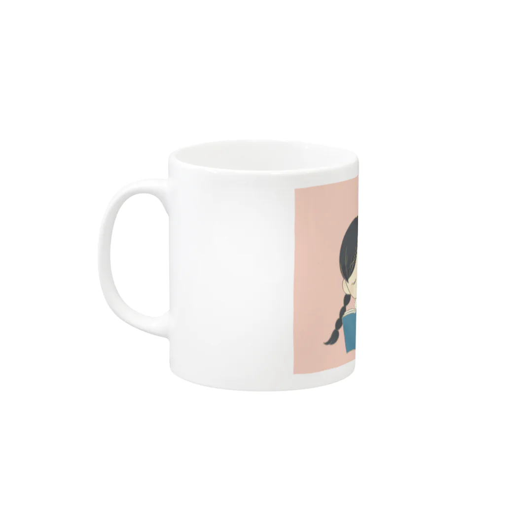 おっさんの部屋の12ヶ月のあいうえお　「あのね、」文字入り Mug :left side of the handle