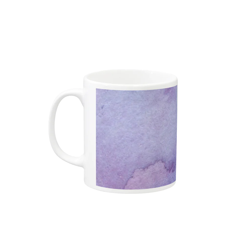 crystal-koaraのふわふわシマエナガ【Lavender】 Mug :left side of the handle