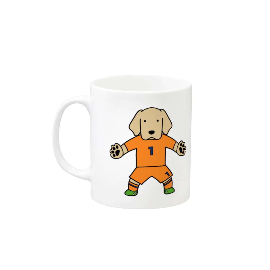 efrinmanのサッカー Mug :left side of the handle