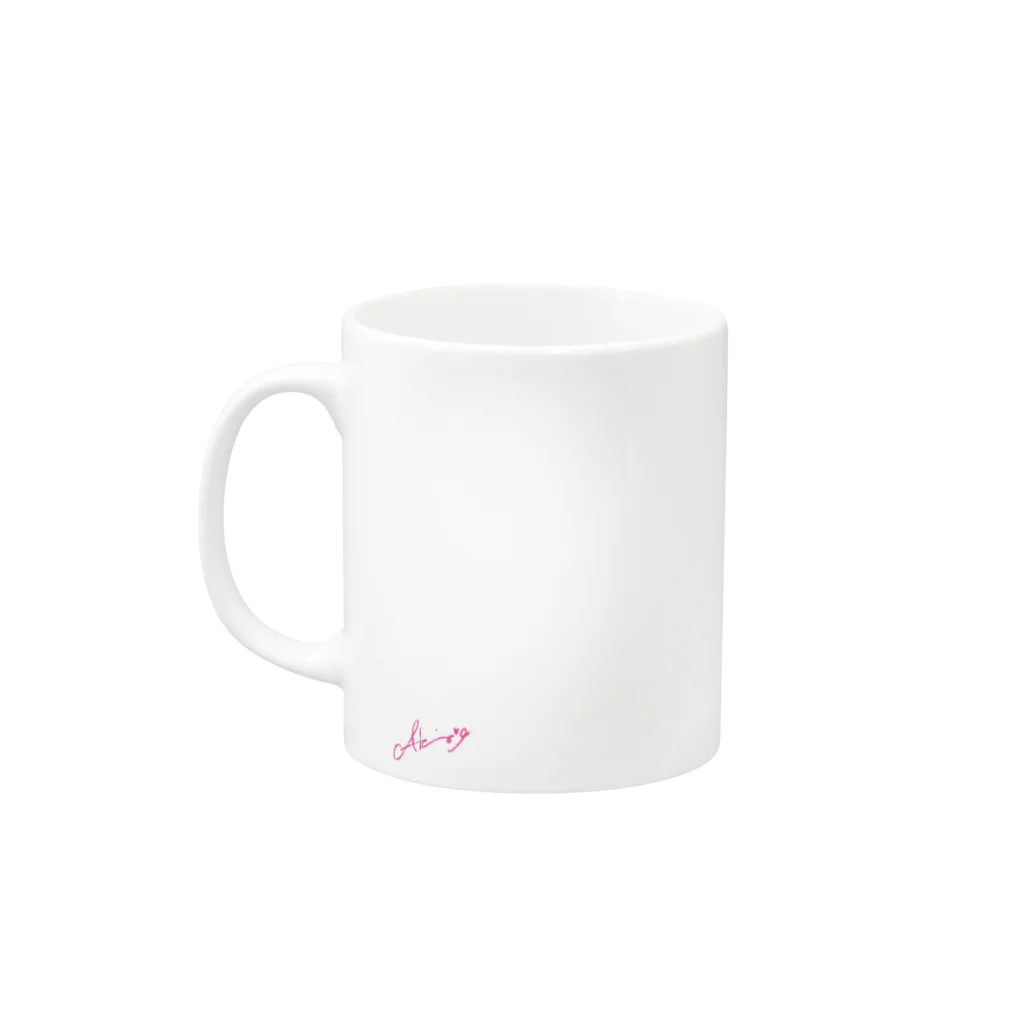 蛯原あきらのねこ耳お帽子 Mug :left side of the handle