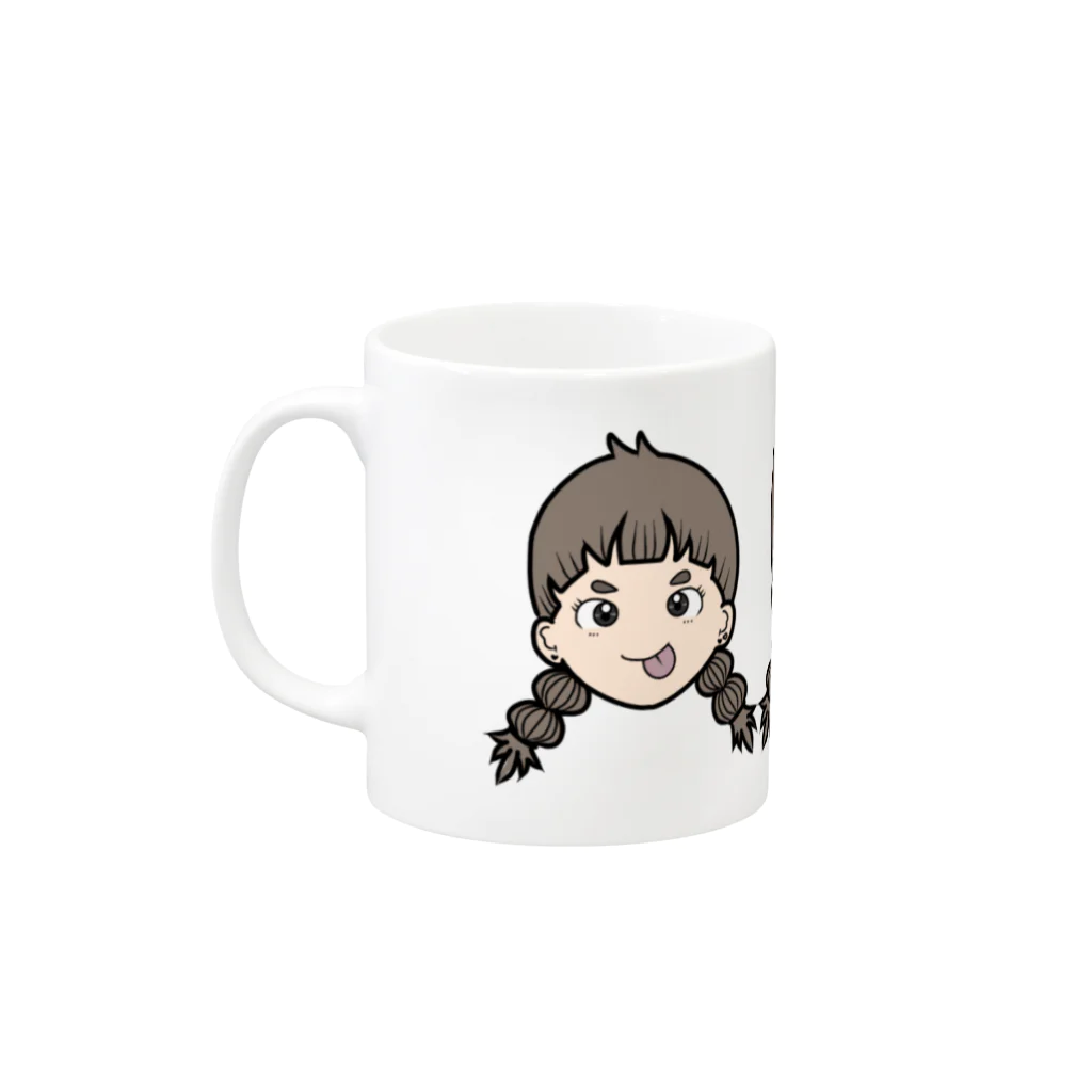 AY/girlのマロちゃんズ Mug :left side of the handle