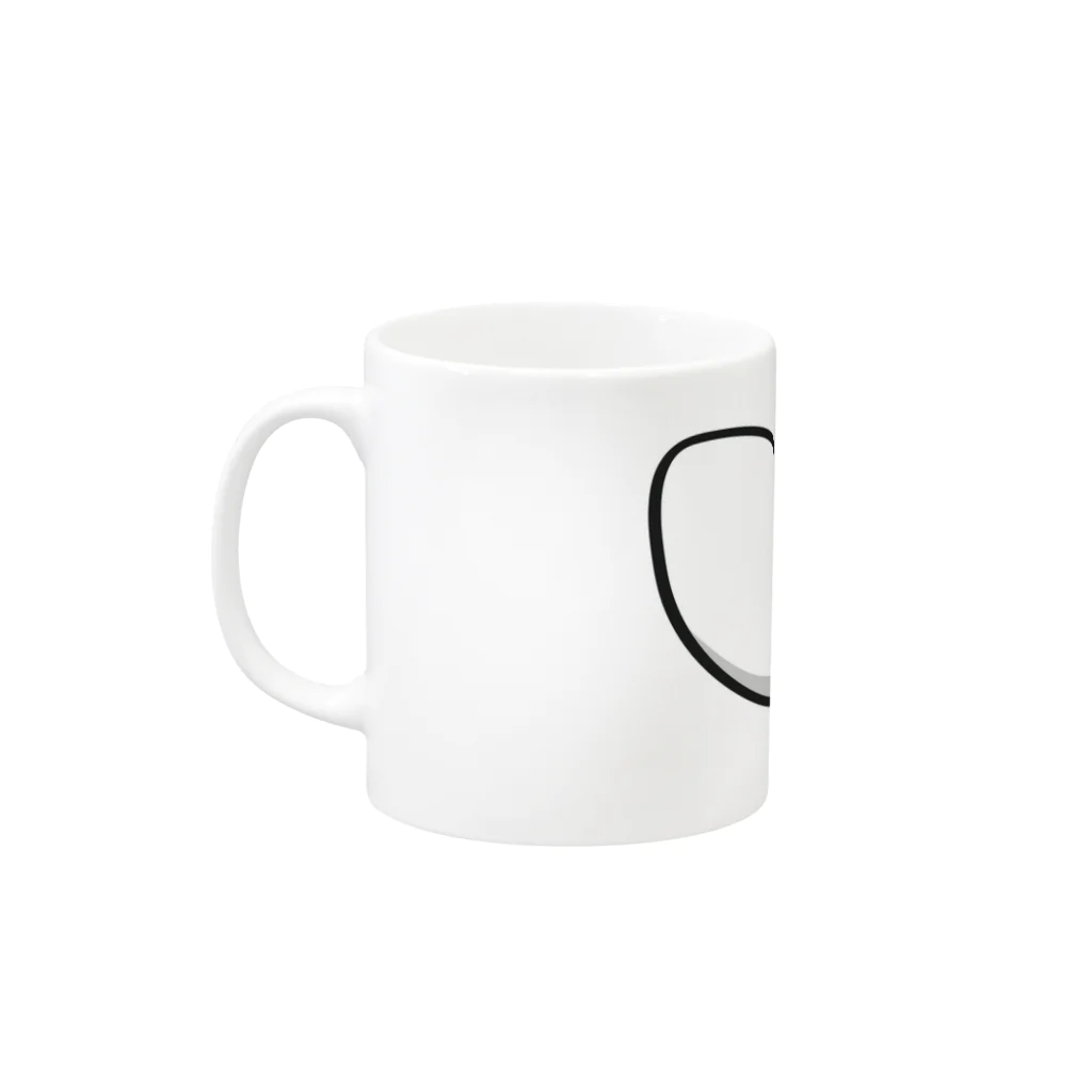 のりたまの⌒(ё)⌒（影あり） Mug :left side of the handle