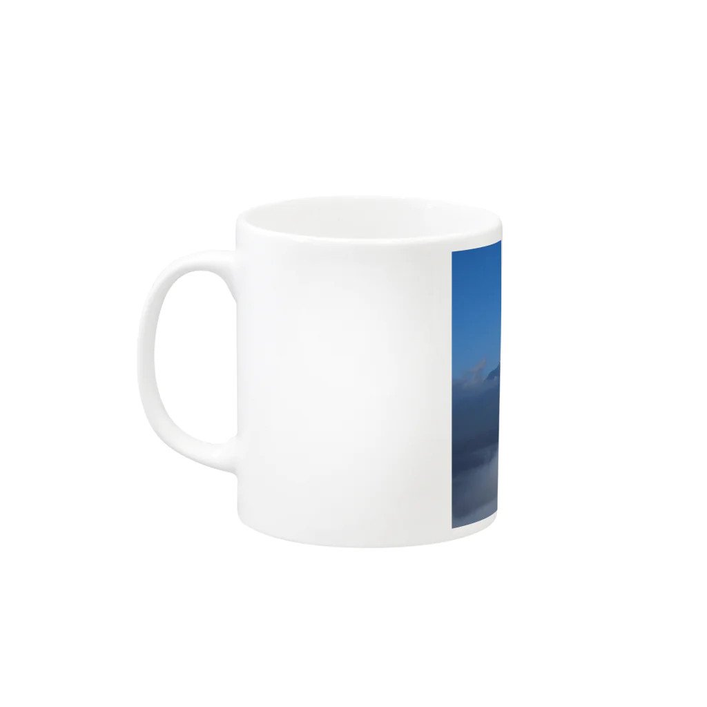 D-aerialのMt.Fuji and the sea of clouds Mug :left side of the handle