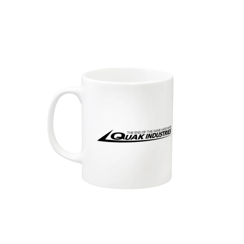 クエーク・インダストリーズ  ストアのQUAK INDUSTRIES 公式 マグカップ Mug :left side of the handle