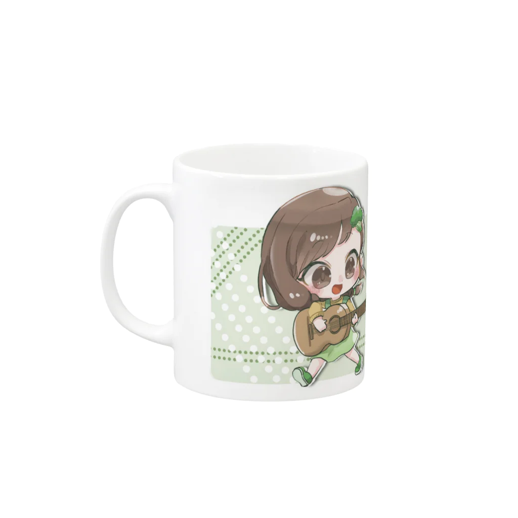 まるるんのまるカップ Mug :left side of the handle