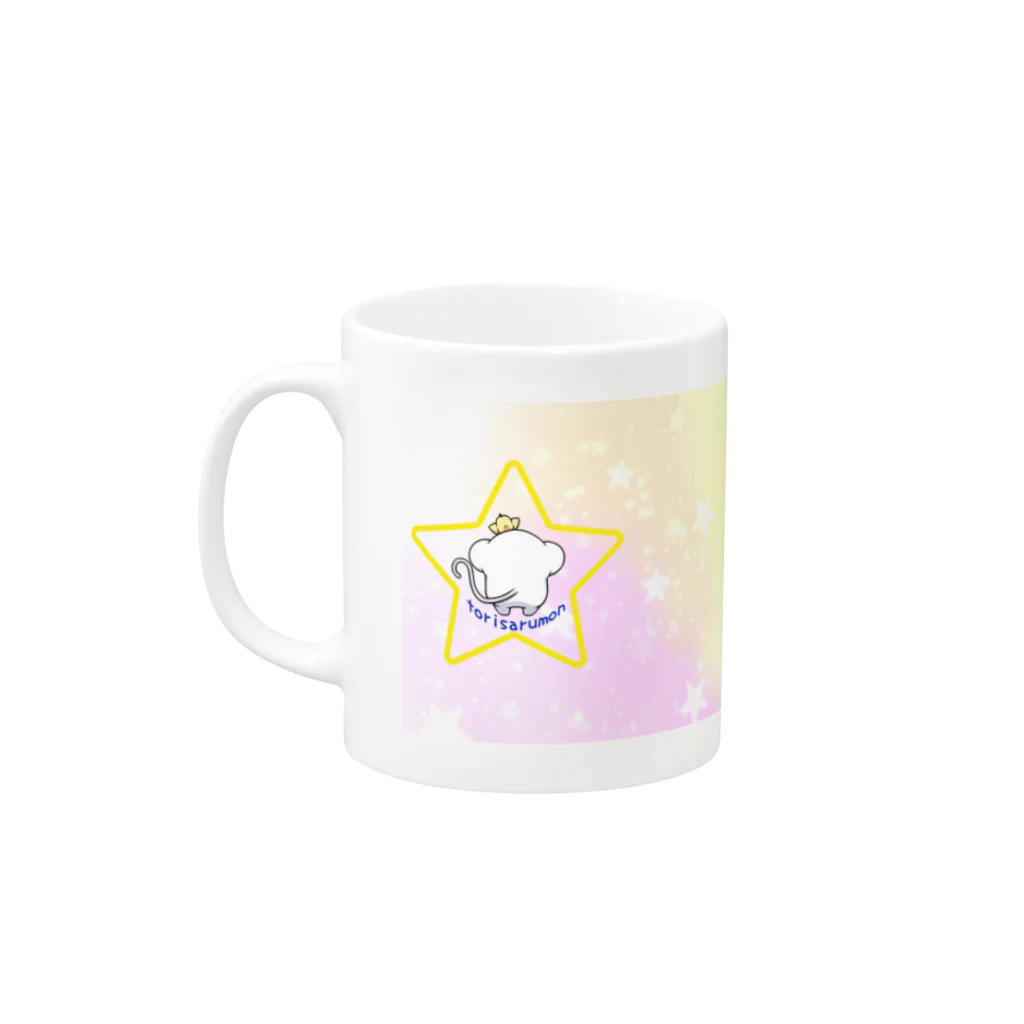 torisarumonのビンゴとりさるモン Mug :left side of the handle