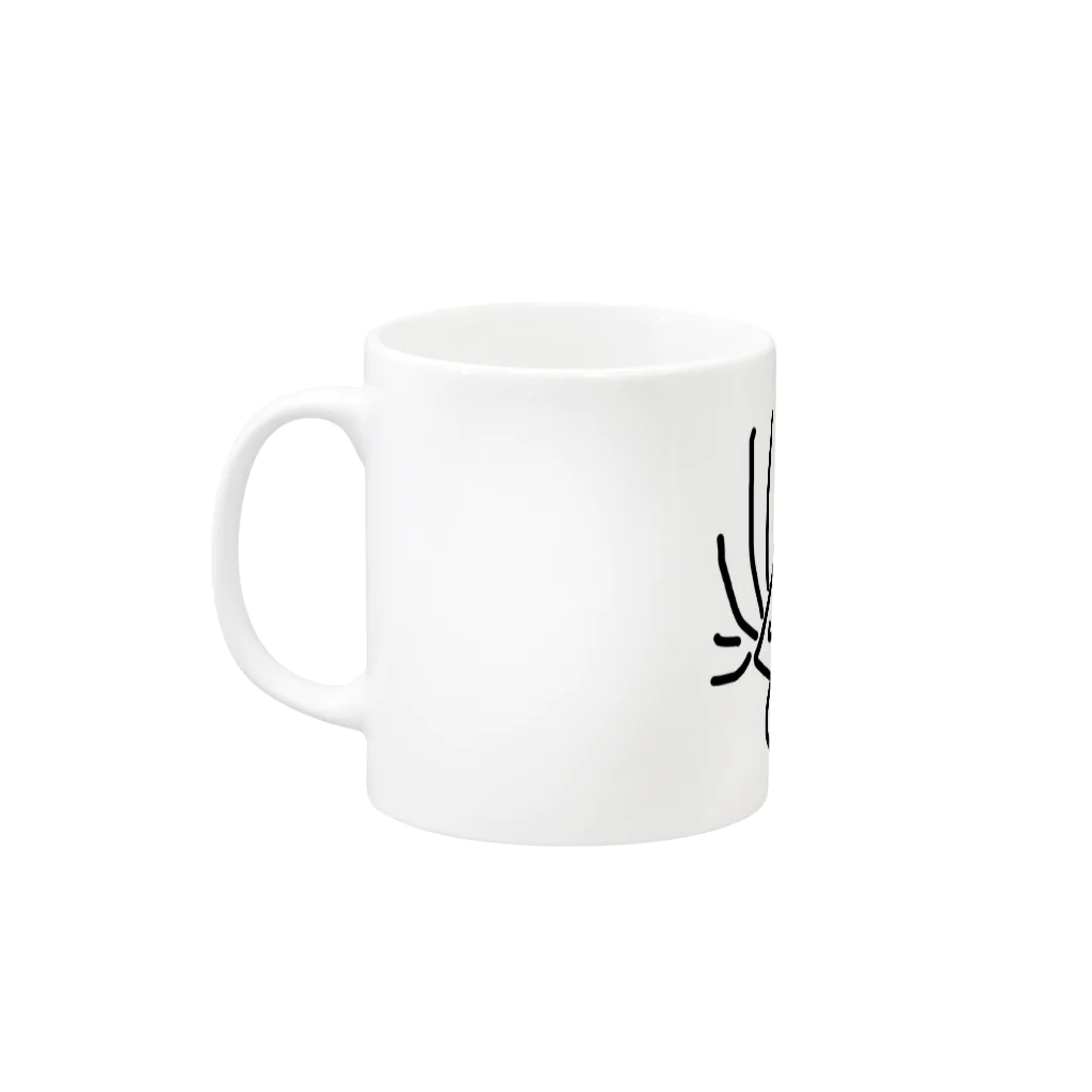 ☆うさぎぃさん劇場☆コマ撮りのどうき→しんこきゅふ。。。 Mug :left side of the handle