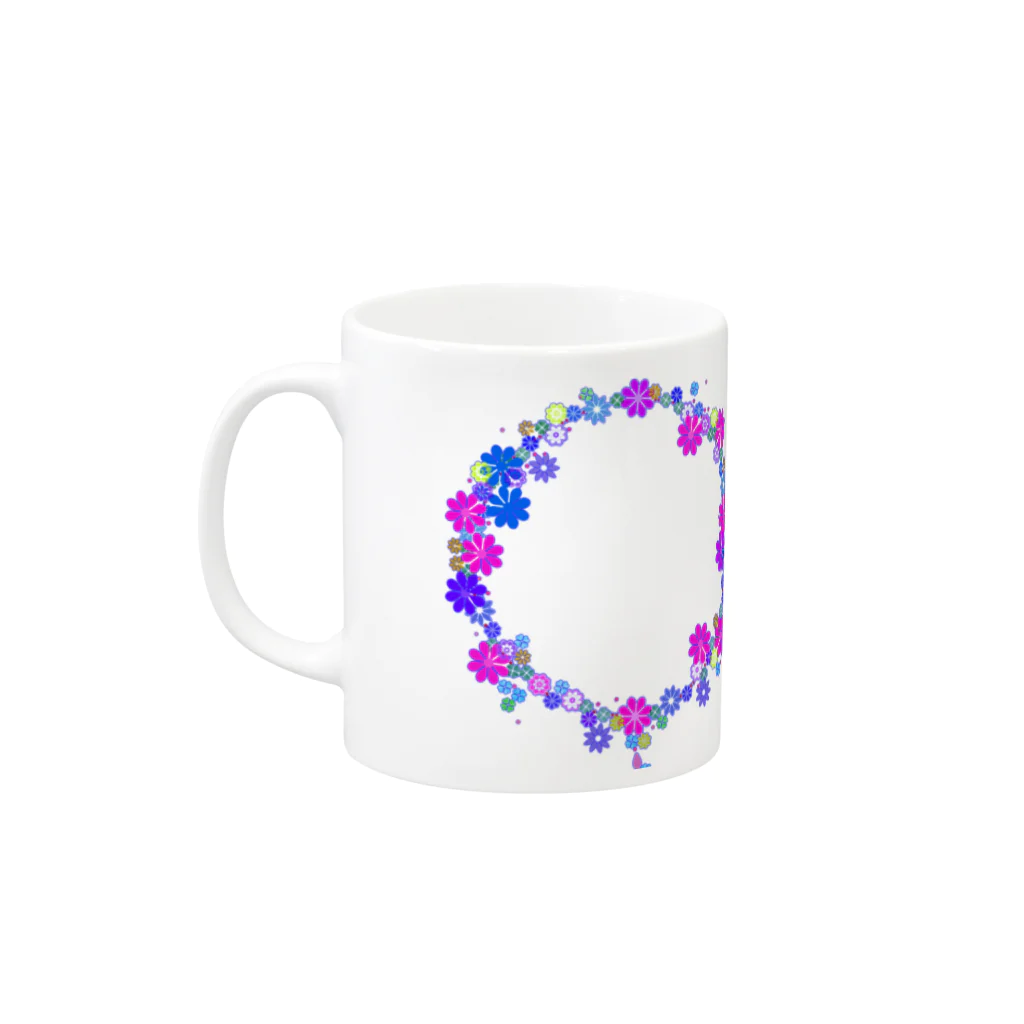 いつみ(^^♪の花模様B Mug :left side of the handle