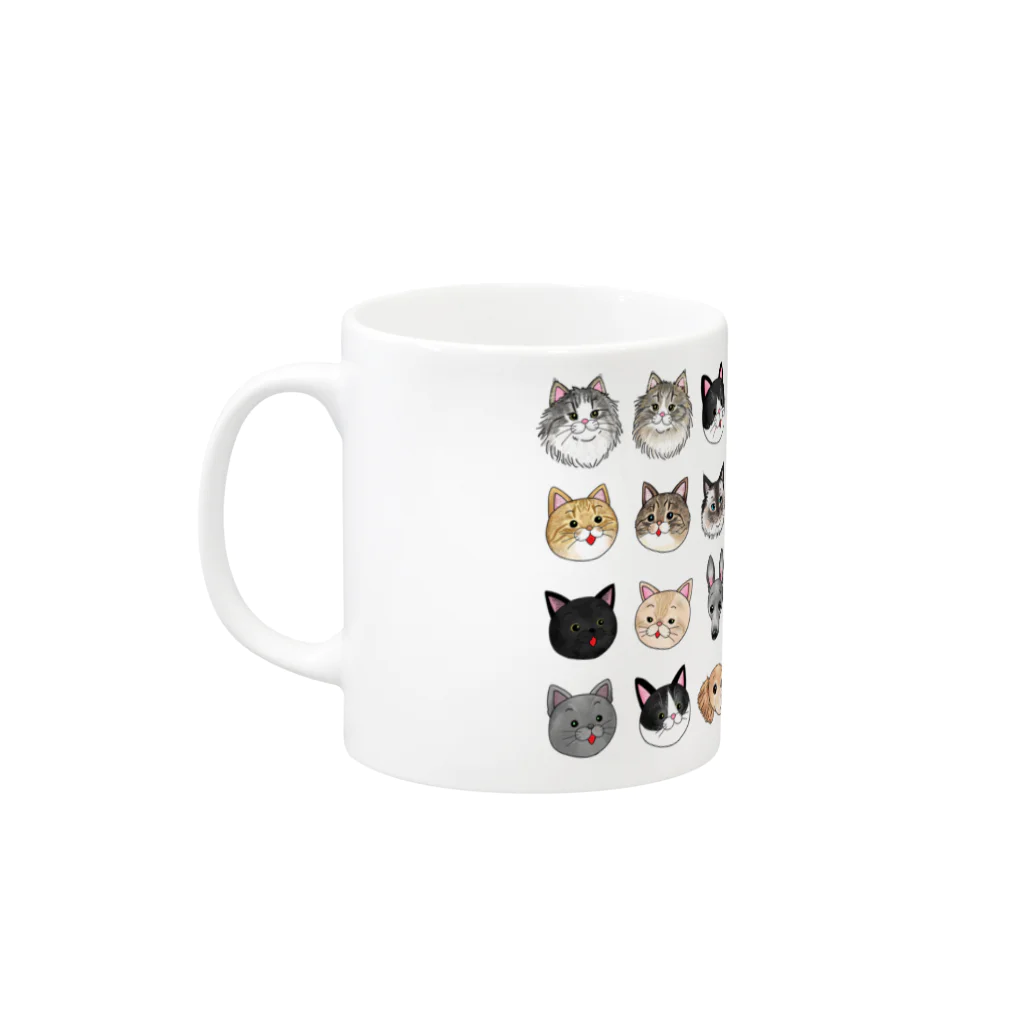 ブドウのブドウニャンコとフレンズ2022 Mug :left side of the handle