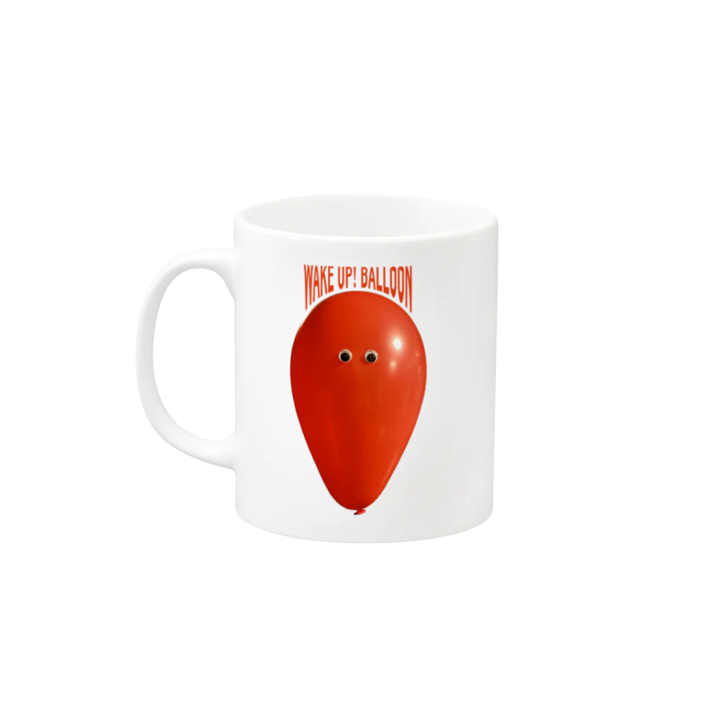 WakeUp!BalloonのRedBalloon Mug :left side of the handle