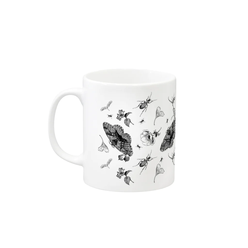 つのだゆきのイボタガマグ２ Mug :left side of the handle