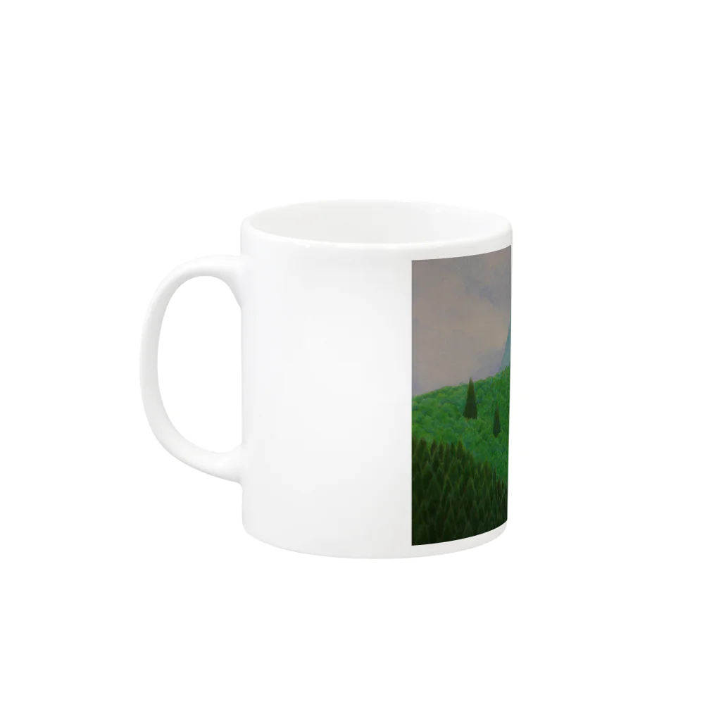 コウエツの戸神山 Mug :left side of the handle