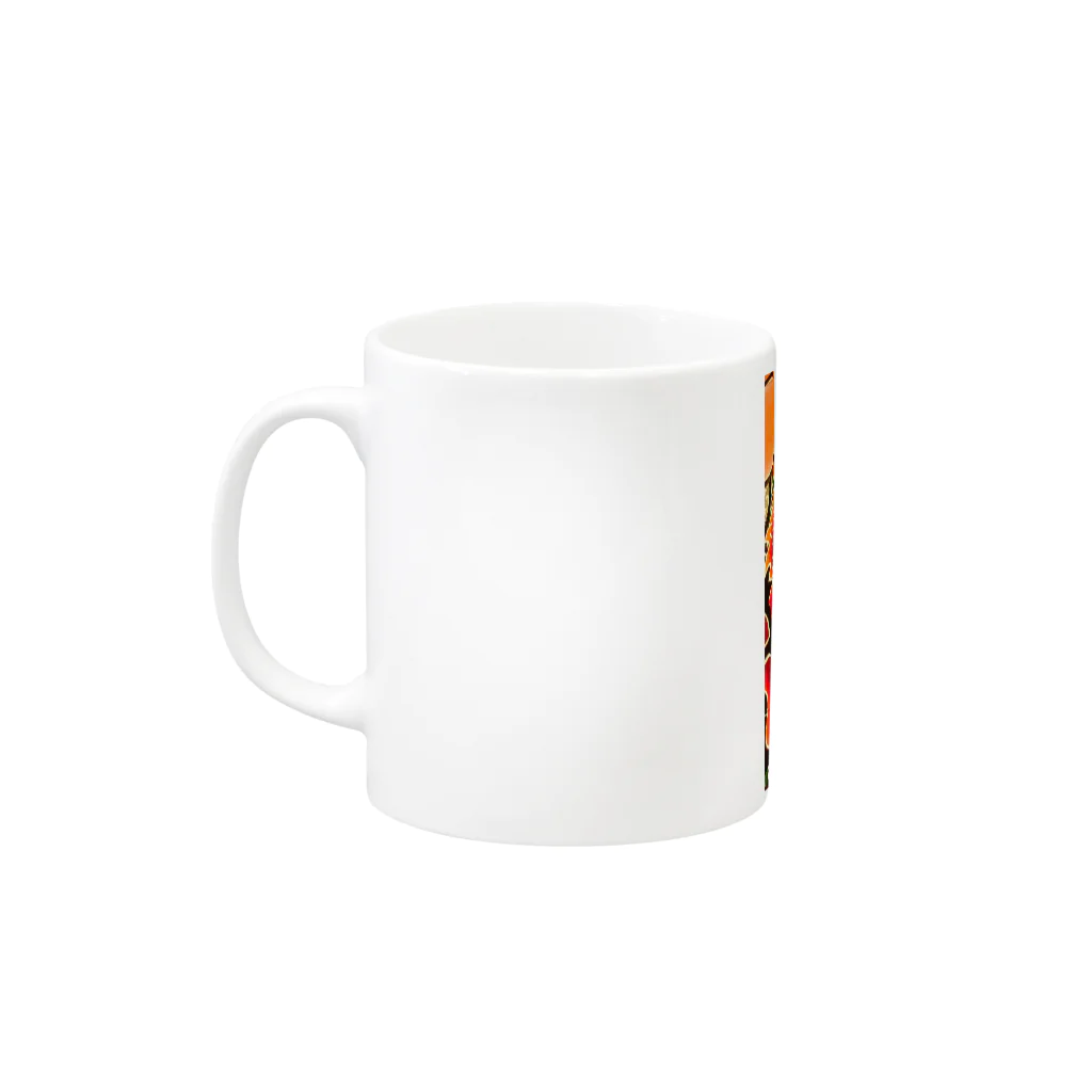 古川　曻一の黒石ねぷた ⒃ Mug :left side of the handle