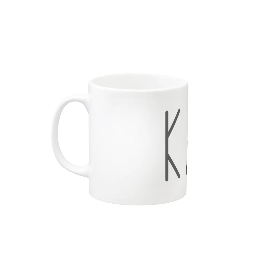 カナクギフォントのカナクギフォント「KANA」 Mug :left side of the handle