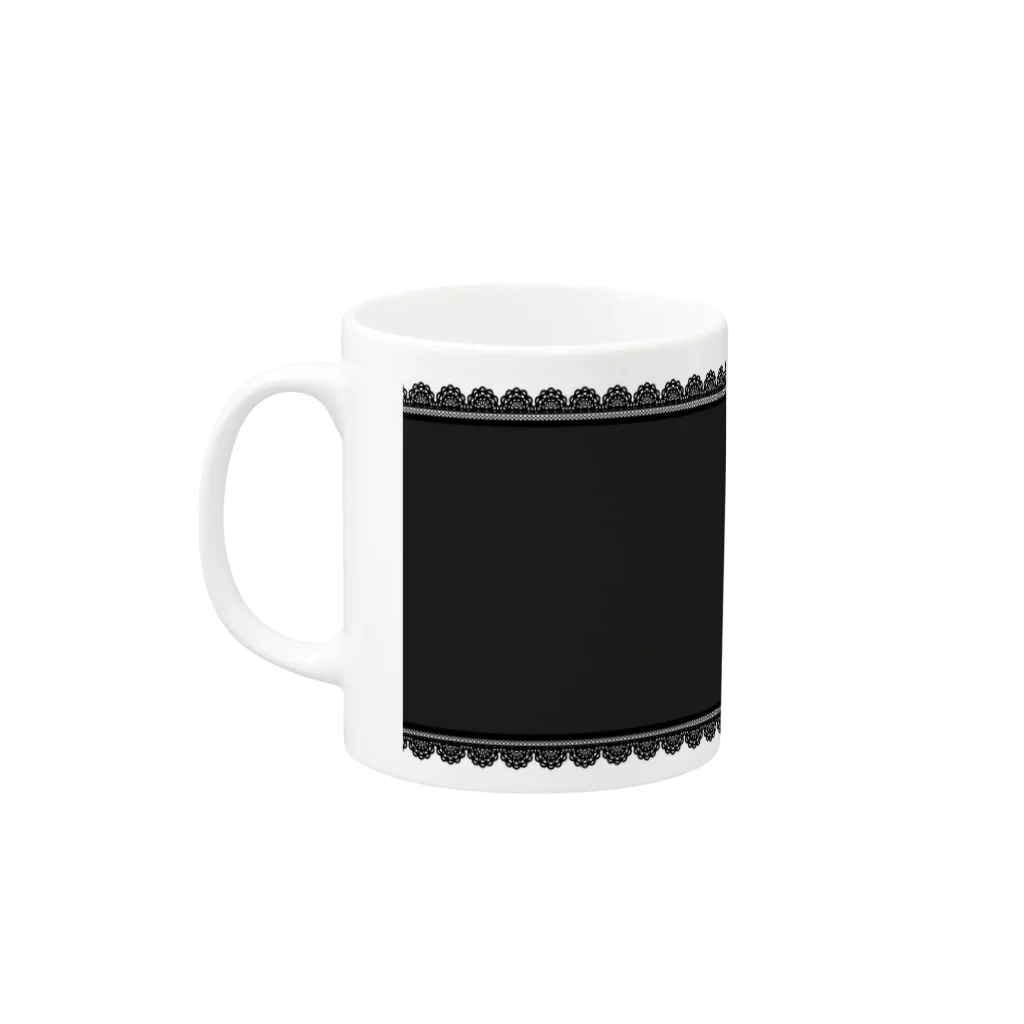 かわいいにゃんことワンコの絵のお店のla poupee Mug :left side of the handle