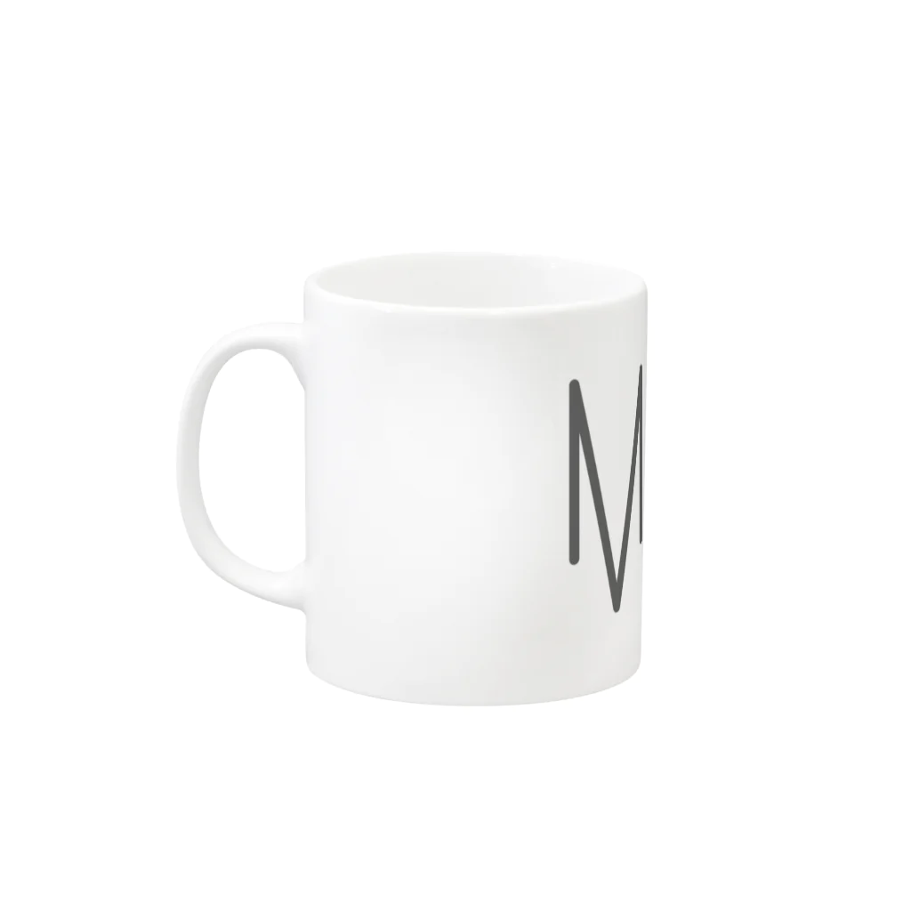 カナクギフォントのカナクギフォント「MIYU」 Mug :left side of the handle