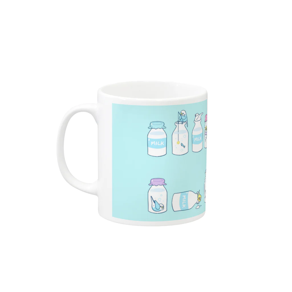 はなのすみれの『milk loveことりちゃん』 Mug :left side of the handle