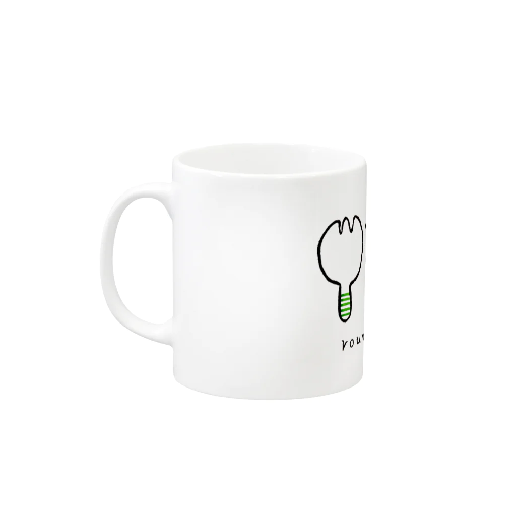 BOOKMAN'S GOODSのround cutlery Mug :left side of the handle