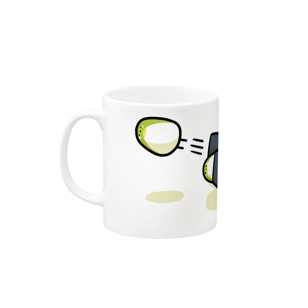 イササの大砲めじろちゃん Mug :left side of the handle