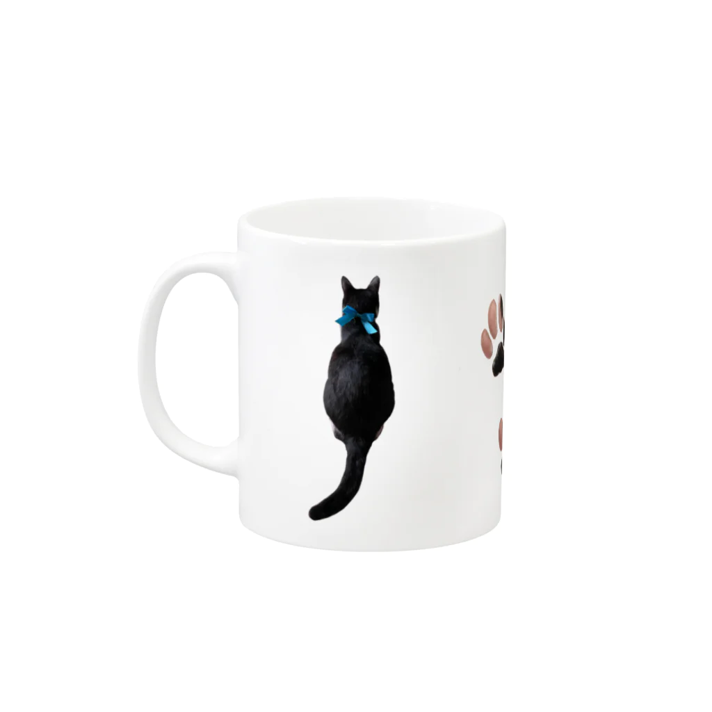 ☆家猫カンパニー社員グッズ☆のミッキー肉球マグカップ Mug :left side of the handle