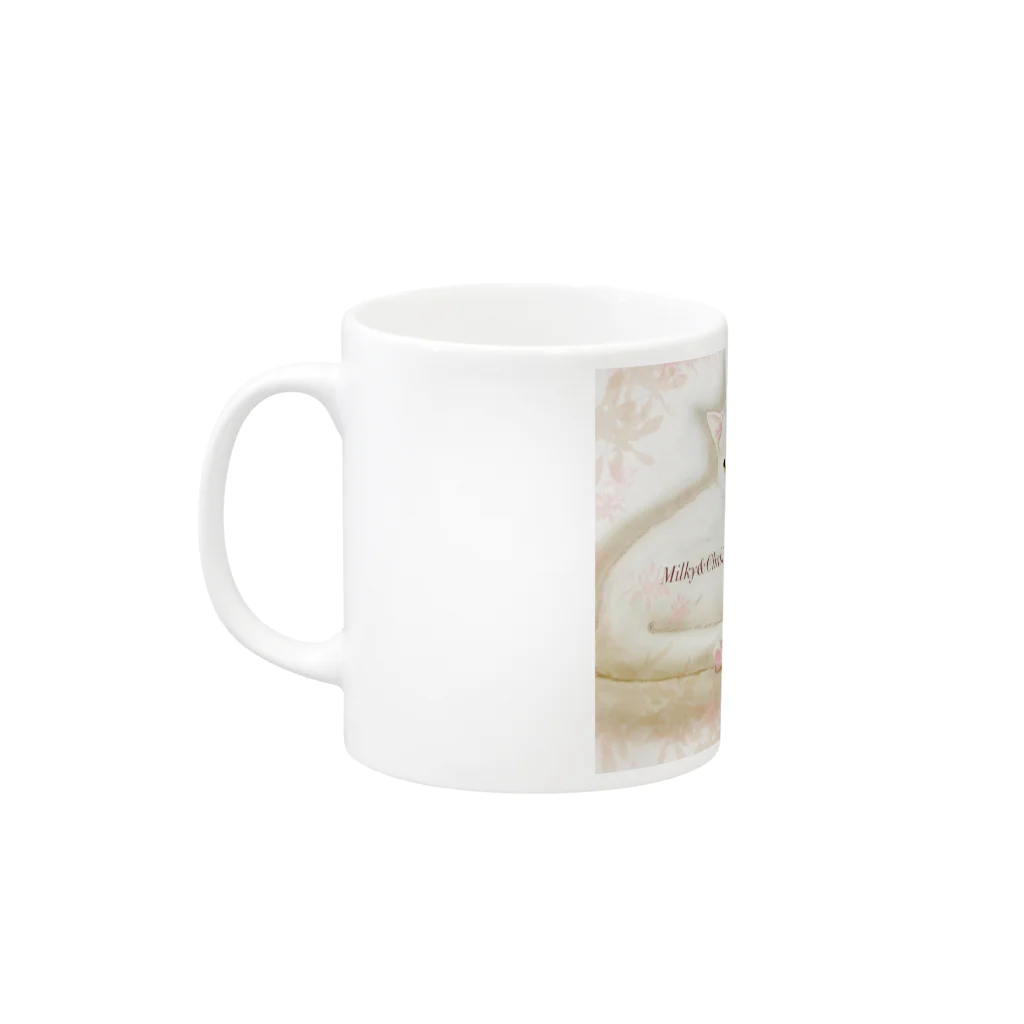 こっこさんのお店のMilky&Chabi Mug :left side of the handle