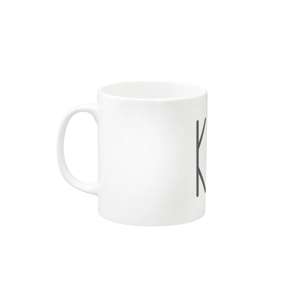 カナクギフォントのカナクギフォント「KYO」 Mug :left side of the handle