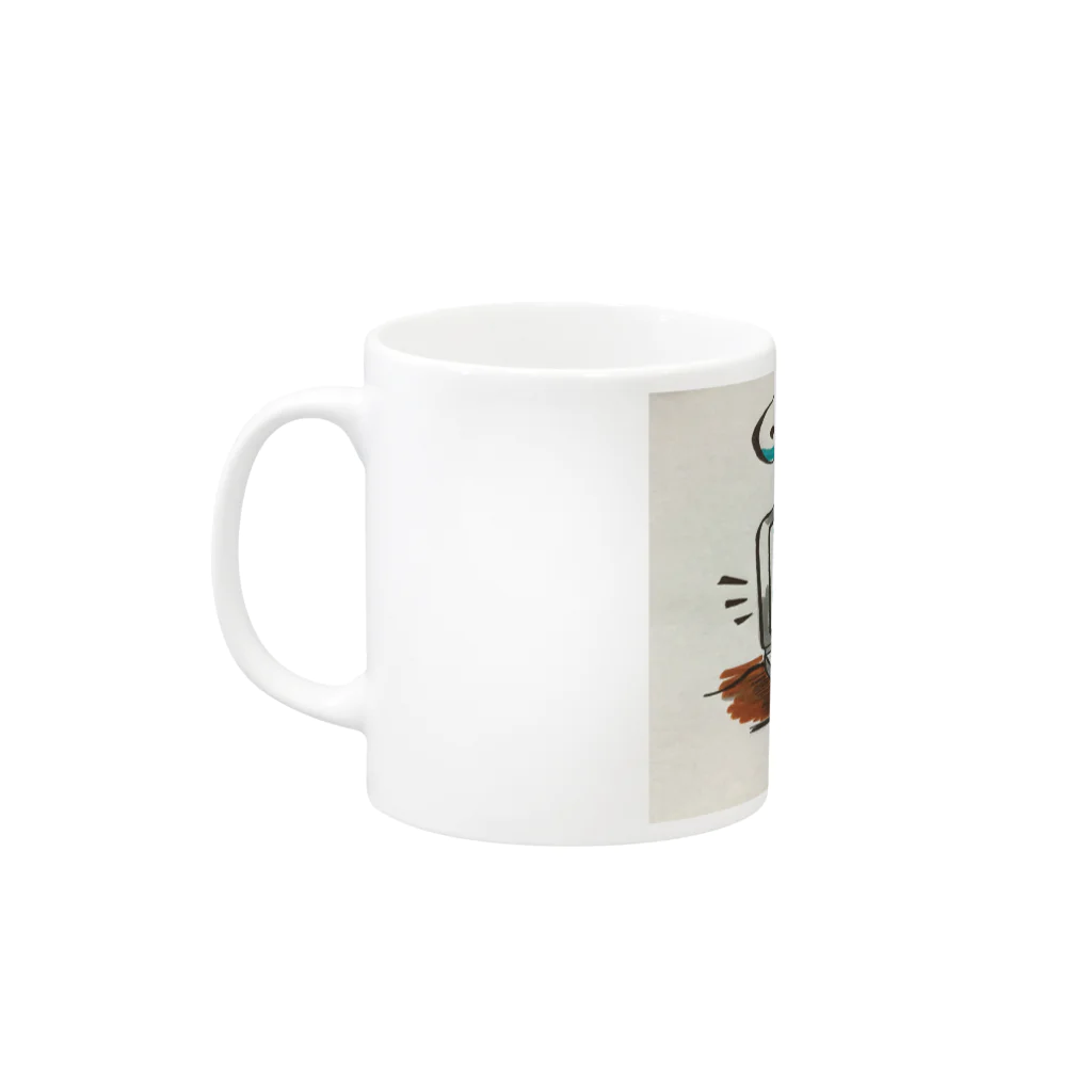 ポペ星人の売れない Mug :left side of the handle