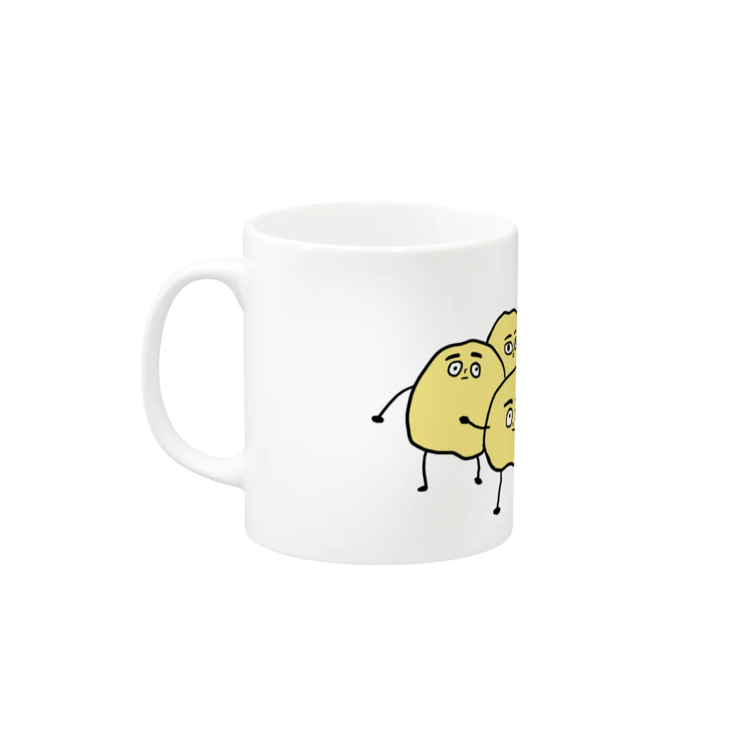 よこしまのポテサラになりたい Mug :left side of the handle