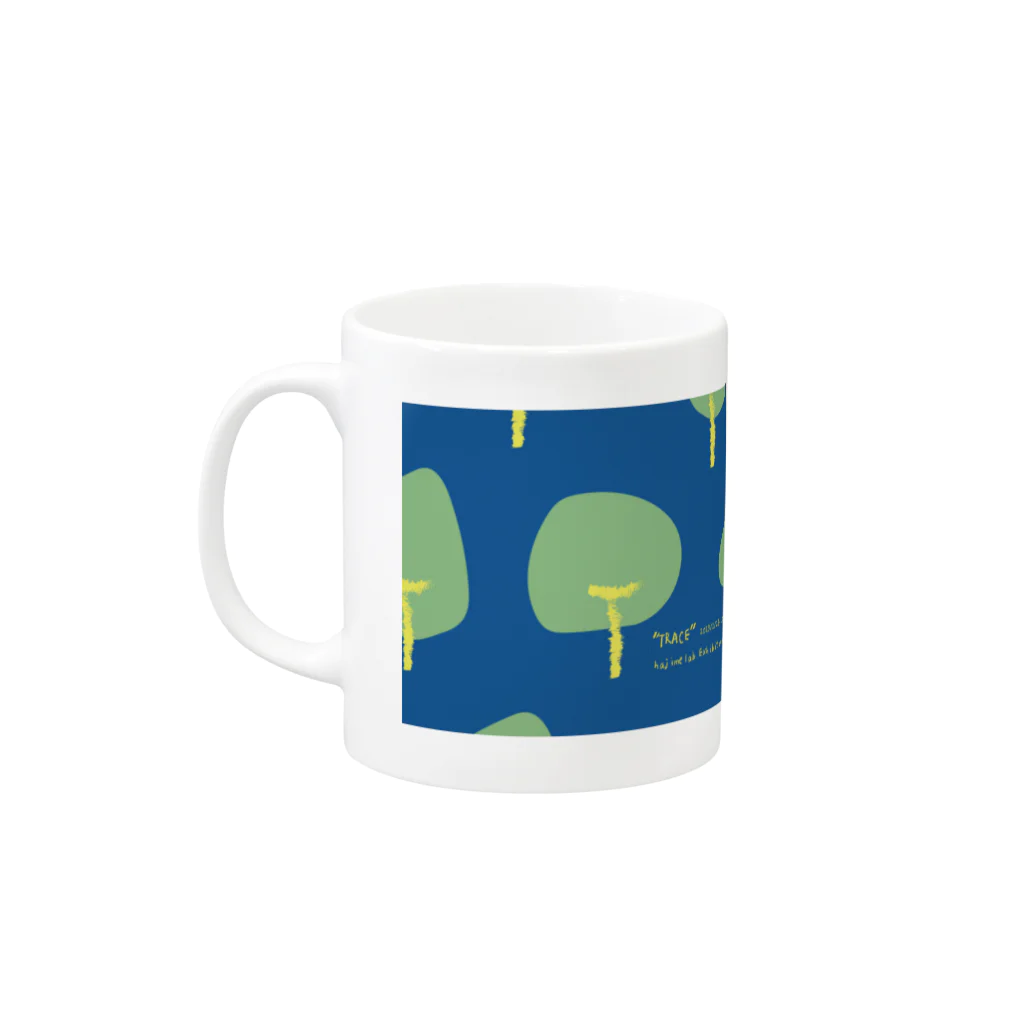 hajimelab.のTRACEマグカップ Mug :left side of the handle