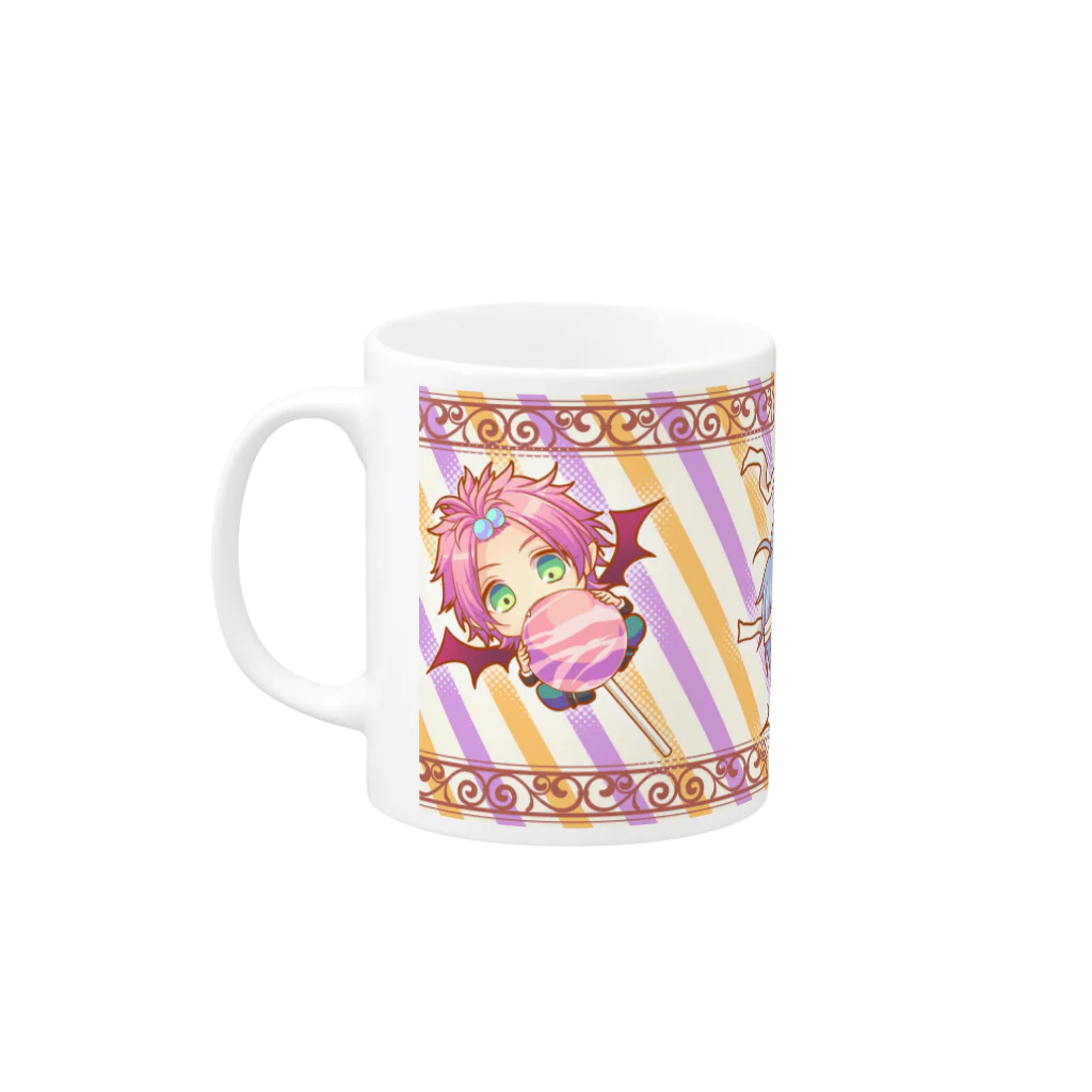 ちゆのハロウィン男子 Mug :left side of the handle