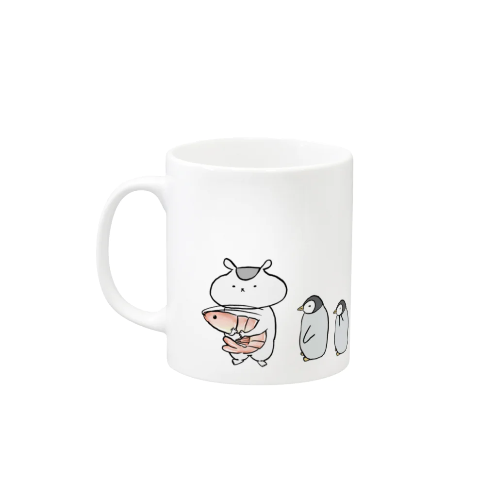 MORUのあげないもるよ Mug :left side of the handle